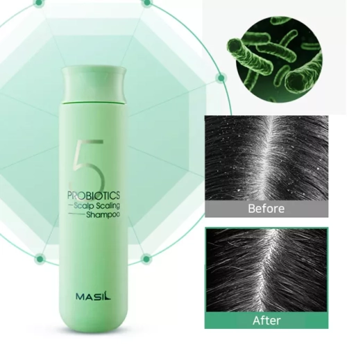 Masil 5 Probiotics Scalp Scaling Shampoo Глубокоочищающий шампунь с пробиотиками 150мл фото 3