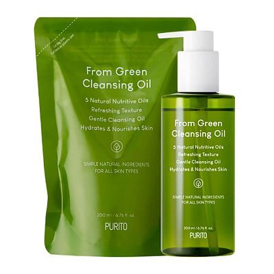 Purito From Green Cleansing Oil Refill Set Набор органическое гидрофильное масло + рефил 200 + 200 м
