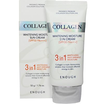 Enough Collagen Whitening Moisture Sun Сream Солнцезащитный крем с коллагеном SPF50+ PA+++ 50г