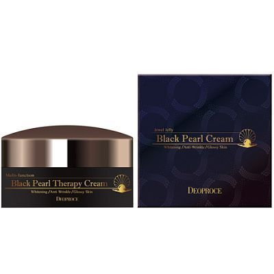 Deoproce Black Pearl Therapy Cream Антивозрастной крем для лица с черным жемчугом 100г