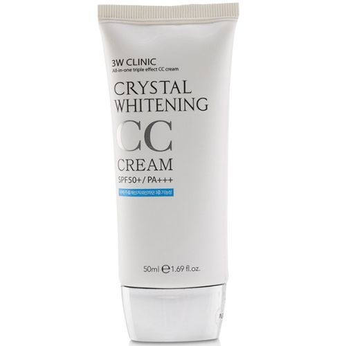 3W Clinic Crystal Whitening CC Cream Осветляющий СС-крем SPF50+/PA+++ 50мл