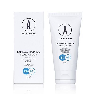 Ламеллярный крем для рук с пептидами Ангиофарм Lamellar Peptide Hand Cream 50 мл