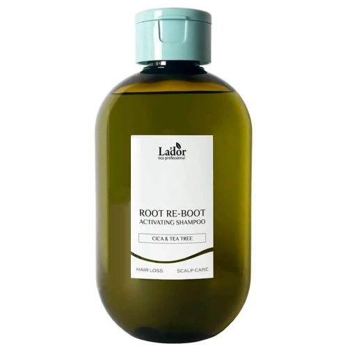 Lador Root Re-Boot Activating Shampoo Cica & Tea Tree Шампунь против выпадения для жирной кожи голов