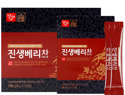 Jungwonsam Tea Korean Ginseng Berry Чай с ягодами женьшеня 3 гр*50 шт