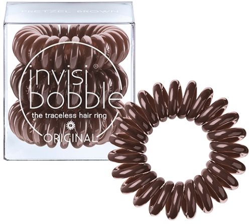 Invisibobble ORIGINAL Pretzel Brown Резинка-браслет для волос (коричневая) 3шт