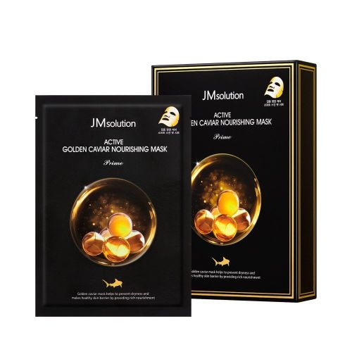 JMSolution Active Golden Caviar Nourishing Mask Prime Ультратонкая маска с золотом и икрой 30мл