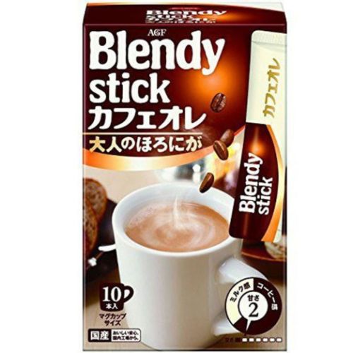 AGF Blendy Stick Крепкий кофе с молоком 3-в-1 (10 шт по 12г)
