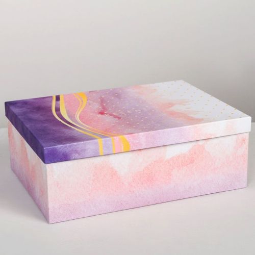 Подарочная коробка "Нежно-розовая" 32.5 х 20 х 12.5 см