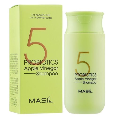 Masil 5 Probiotics Apple Vinergar Shampoo Шампунь для блеска с яблочным уксусом УЦЕНКА 150мл