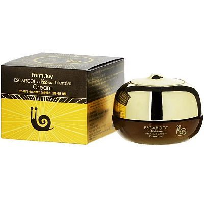 Farmstay Escargot Noblesse Intensive Cream Антивозрастной крем с муцином королевской улитки 50г