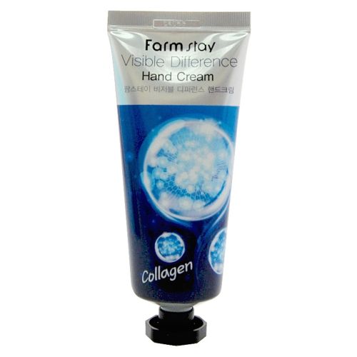Farmstay Visible Difference Collagen Hand Cream Укрепляющий крем для рук с коллагеном 100мл