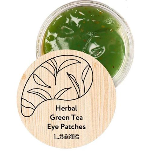 L.Sanic Herbal Green Tea Hydrogel Eye Patches Гидрогелевые патчи с экстрактом зеленого чая 60шт