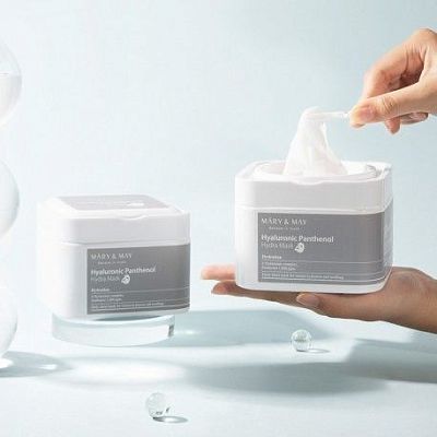 MARY&MAY Hyaluronic Panthenol Hydra Mask Набор гиалуроновых масок с пантенолом 30шт