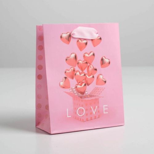 Пакет ламинированный вертикальный LOVE, S 12 × 15 × 5,5 см