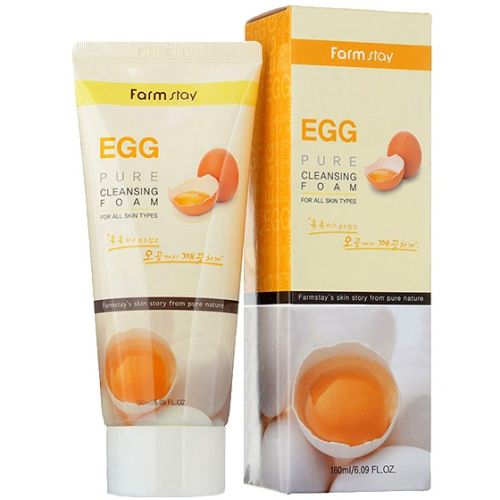 Farmstay Egg Pure Cleansing Foam Очищающая пенка с яичным экстрактом 180мл