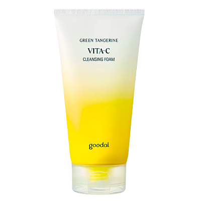 Осветляющая пенка для умывания с танжерином GOODAL Green Tangerine Vita C Cleansing Foam 150 мл