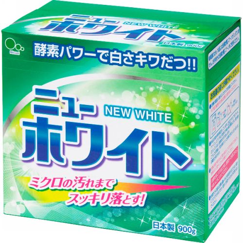 Mitsuei New White Бесфосфатный стиральный порошок с ферментами для удаления стойких загрязнений 0.9к
