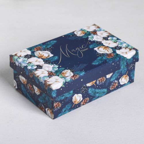 Подарочная коробка "Новогодняя" 15 × 9,5 × 5,5 см