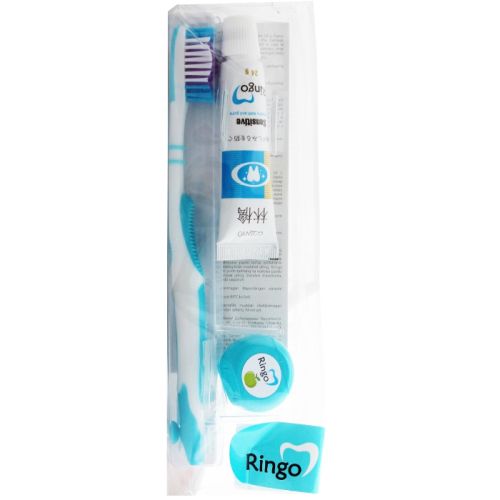 Ringo Sensitive Дорожный набор : зубная щетка (жесткая)+зубная паста 24г+зубная нить 5м 1шт