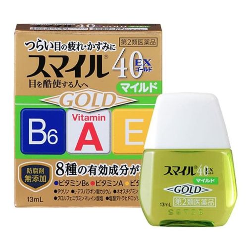 Lion Smile 40EX Gold Освежающие японские витаминизированные капли 13мл