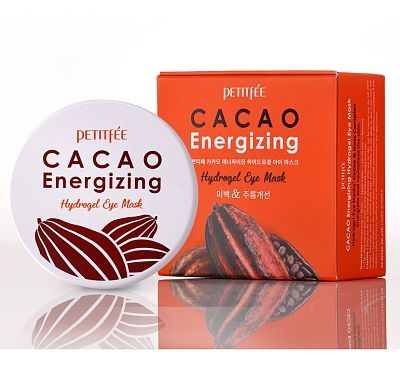 Petitfee Cacao Energizing Hydrogel Eye Patch Тонизирующие гидрогелевые патчи с какао 60шт