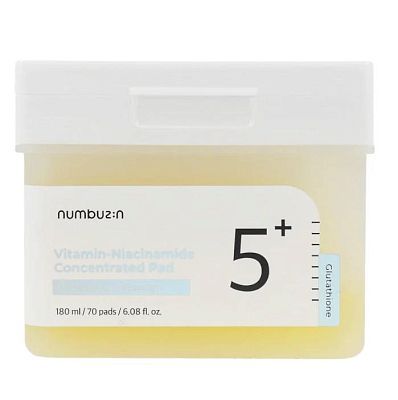 Numbuzin No.5 Vitamin-Niacinamide Concentrated Pad Осветляющие витаминные пэды с ниацинамидом 70 шт