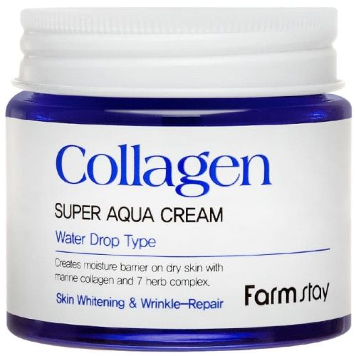 Farmstay Collagen Super Aqua Cream Суперувлажняющий крем с коллагеном 80мл