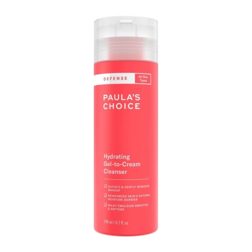Paula's Choice Defense Hydrating Gel-to-Cream Cleanser Шелковый гель для умывания 30мл