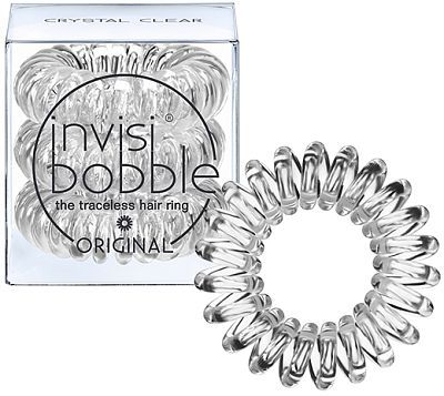 Invisibobble ORIGINAL Crystal Clear Резинка-браслет для волос (прозрачная) 3шт