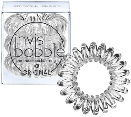 Invisibobble ORIGINAL Crystal Clear Резинка-браслет для волос (прозрачная) 3шт
