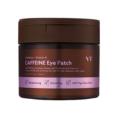 Тканевые патчи для век с кофеином и пептидами VT Cosmetics Caffeine Eye Patch 60 шт