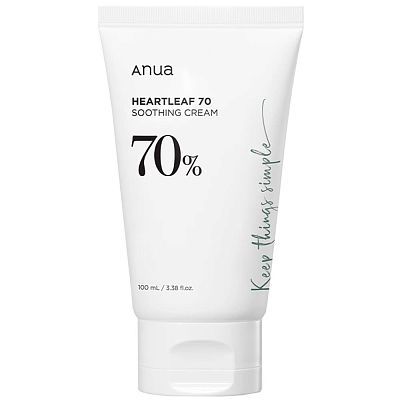 Успокаивающий крем для лица с хауттюйнией Anua Heartleaf 70% Soothing Cream 100мл УЦЕНКА