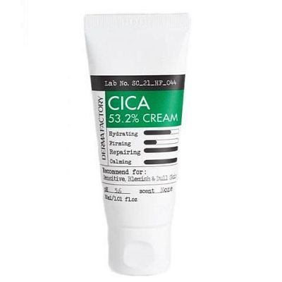 Увлажняющий крем с экстрактом центеллы Derma Factory Cica 53.2% cream 30 мл УЦЕНКА