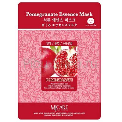 Mijin Pomegranate Essence Mask Маска тканевая Гранат 23г
