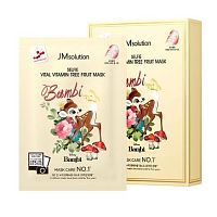 JMSolution Disney Selfie Bambi Vital Vitamin Tree Fruit Тканевая маска тканевая с витаминами 30 мл