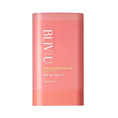 BLIV:U Collagen Bouncing Sun Stick Коллагеновый солнцезащитный стик SPF50+PA++++ 19 г УЦЕНКА
