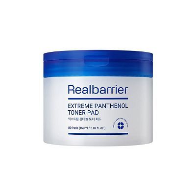 Увлажняющие тонер-пэды с пантенолом Real Barrier Extreme Pathenol Toner Pad 80шт