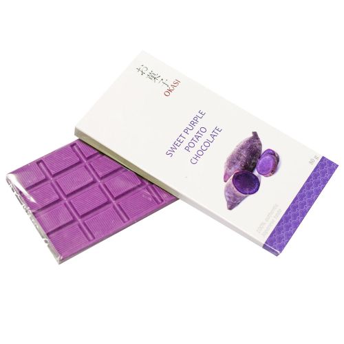 Okasi Sweet Purple Potato Chocolate Шоколад со сладким фиолетовым бататом 80г