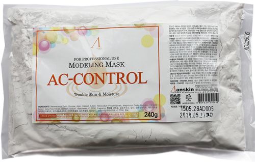 Anskin AC Control Modeling Mask Альгинатная маска для проблемной кожи против акне (рефил) 240г