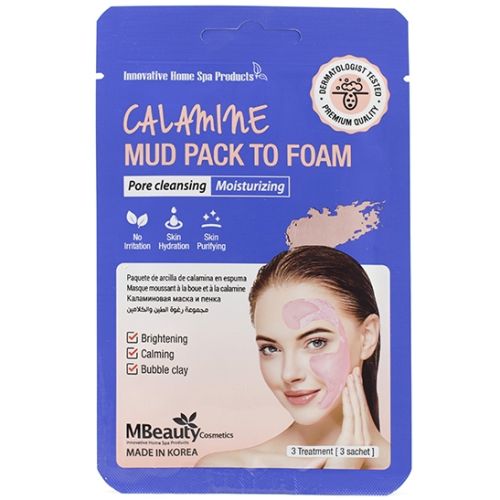 MBeauty Calamine Mud Pack To Foam Каламиновая маска-пенка для очищения пор 3шт*7мл