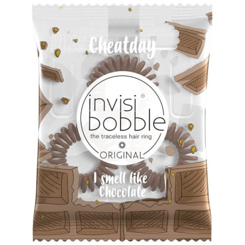 Invisibobble Cheat Day Crazy For Chocolate Ароматизированная резинка-браслет для волос (Шоколад) 3шт