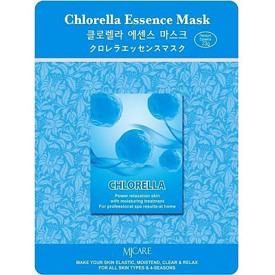Mijin Chlorella Essence Mask Маска тканевая для лица Хлорелла 23г