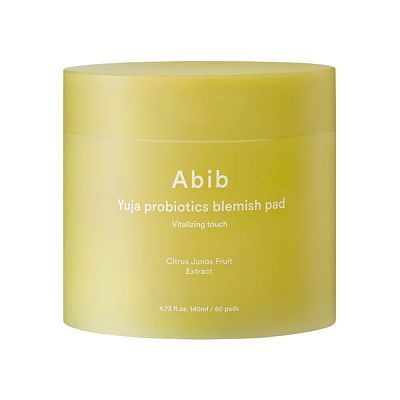 Abib Yuja Probiotics Blemish Pad Витаминные тонизирующие пэды с юдзу 60шт