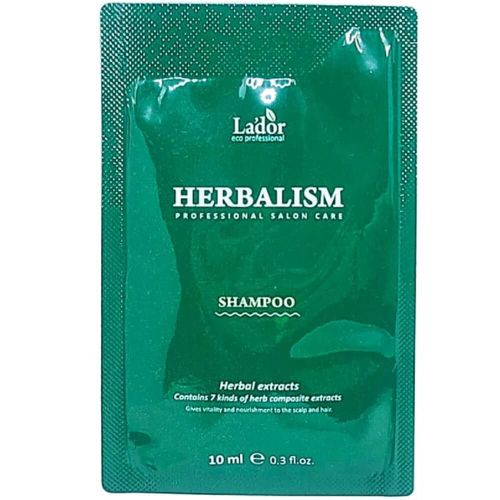 Lador Herbalism Shampoo Слабокислотный травяной шампунь с аминокислотами (тестер) 10мл
