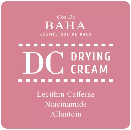 Cos De BAHA Drying Cream Sample Себорегулирующий крем для жирной кожи с лецитином и 2% ниацинамида