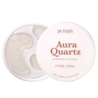 Petitfee Aura Quartz Hydrogel Eye Mask Pure Opal  Охлаждающие патчи от морщин и отеков 40 шт