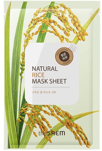 The Saem Natural Rice Mask Sheet Тканевая маска с экстрактом риса 1шт