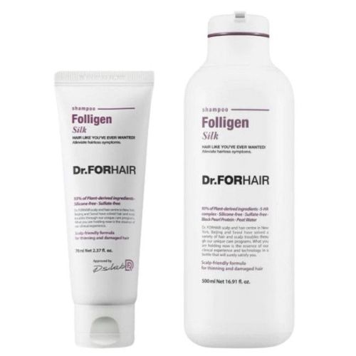Dr.Forhair Folligen Silk Shampoo Бессульфатный шампунь для повреждённых волос УЦЕНКА