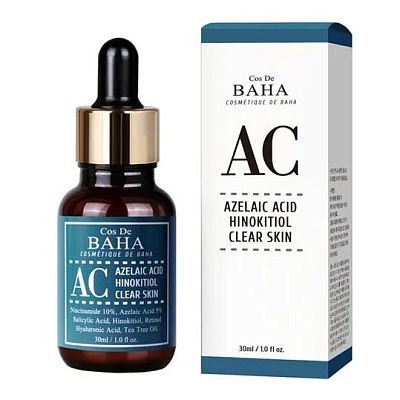 Cos De BAHA Azelaic Acid Hinokitiol Clear Skin Интенсивная сыворотка против акне 30мл