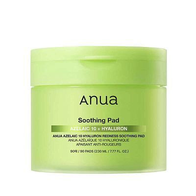 Пэды с азелаиновой кислотой Anua Azelaic Acid 10 Hyaluron Redness Soothing Pad 90шт